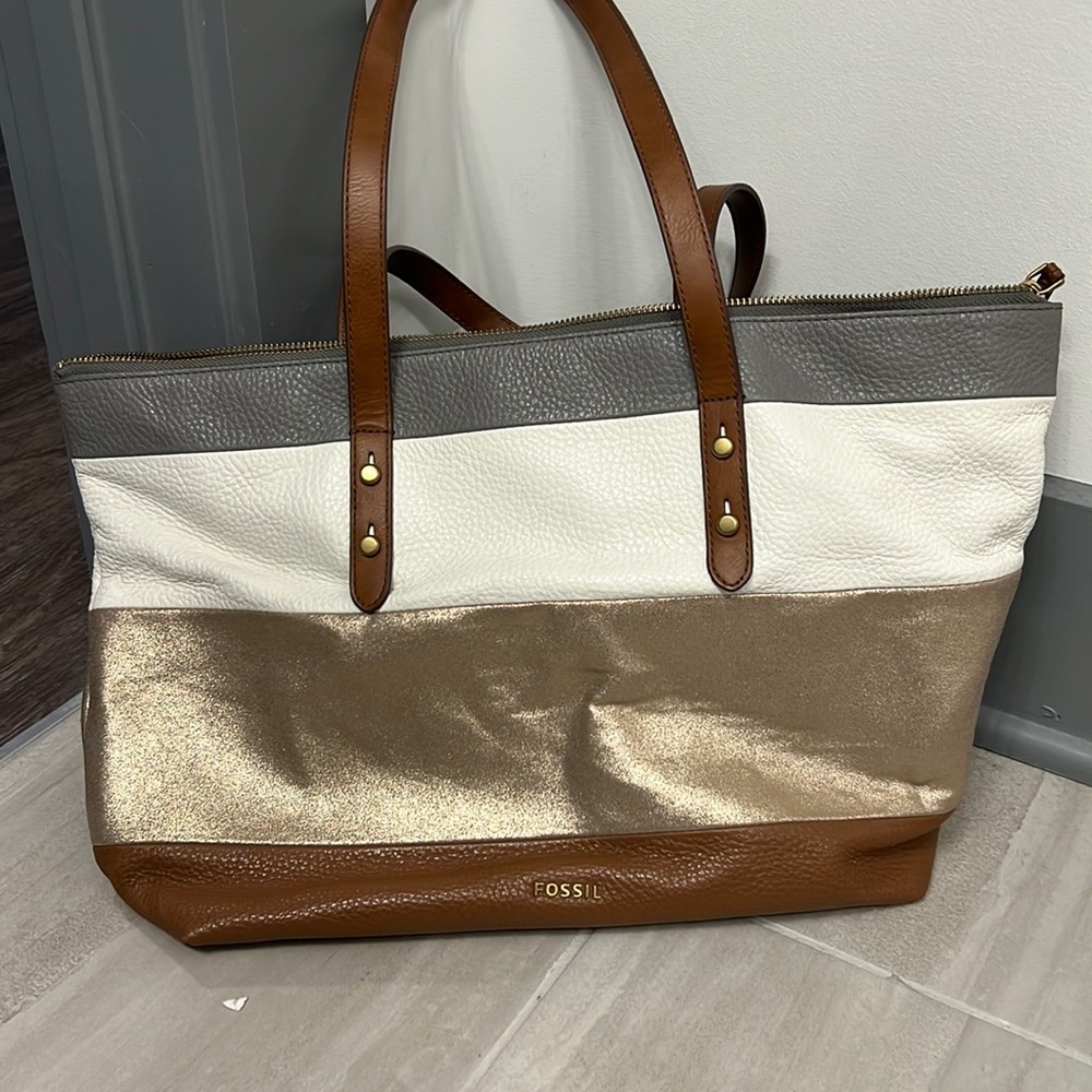 Fossil multicolor handbag